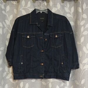Liverpool Dark Blue Cotton Jean Jacket size S